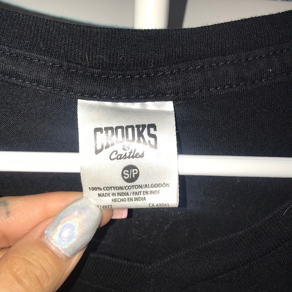 Crooks and Castles black small top - Picture 3 of 6